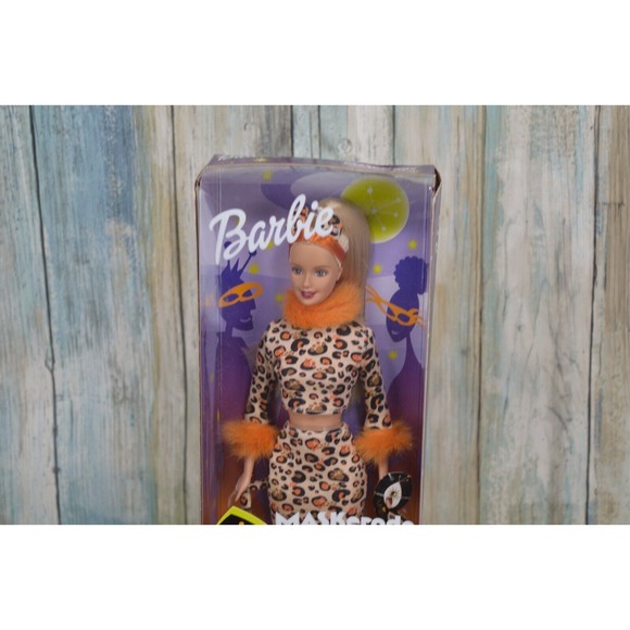 Barbie Maskerade Party Doll In Leopard Outfit With Mask - Picture 2 of 7